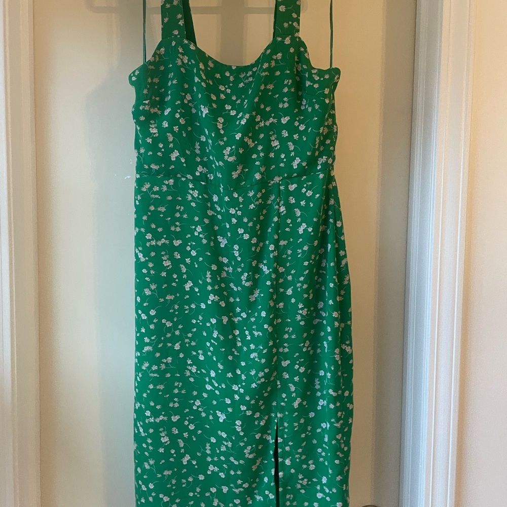 Green Floral Women's Dress